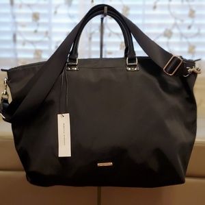 Rebecca Minkoff Black Nylon Weekender Bag